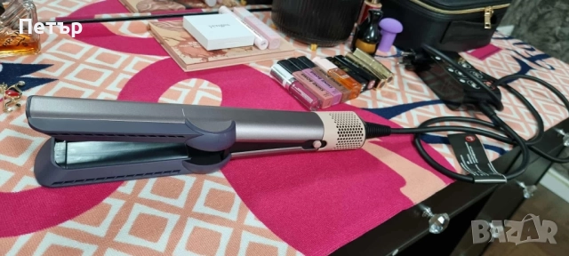 Сешоар-преса за коса Dyson - Airstrait, Jasper Plum, Limited edition, снимка 4 - Преси за коса - 52996824