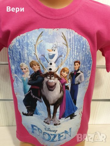 Нова детска тениска с трансферен печат Замръзналото кралство, FROZEN, снимка 2 - Детски тениски и потници - 28474786