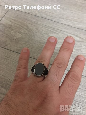 Мъжки сребърен пръстен чисто нов, снимка 2 - Пръстени - 39446214