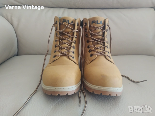 Туристически oбувки FILA Maverick Mid FFW0219.70010 Жълт, снимка 6 - Мъжки боти - 53040755