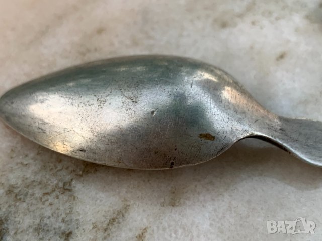 Сребърна лъжичка от 19-ти век , снимка 6 - Прибори за хранене, готвене и сервиране - 33506825