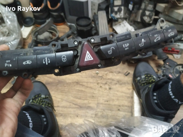 Панел бутони, авариен бутон за Mercedes S-Class, W220, 1998-2005г., 220 821 80 58, 2208218058