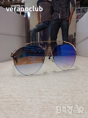 Сини огледални слънчеви очила Авиаторски, снимка 4 - Слънчеви и диоптрични очила - 44080565