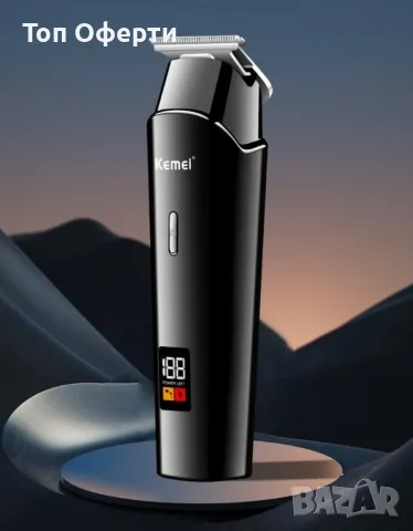 Безжична машинка за подстригване Kemei с LED дисплей, снимка 9 - Машинки за подстригване - 48267719