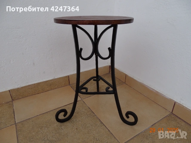 табуретка ковано желязо