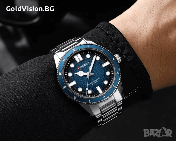 Мъжки часовник – CURREN 8450 + ПОДАРЪК, снимка 3 - Мъжки - 53206636