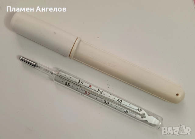 Руски живачен термометър за измерване на телесна температура от соца. 