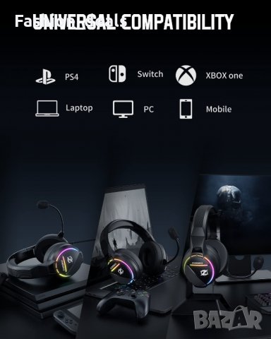 Нови Геймърски слушалки за PS4 PS5 PC Xbox Series X|S Xbox One Switch, снимка 2 - Слушалки и портативни колонки - 37448463
