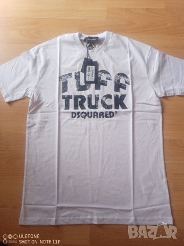 Мъжка памучна тениска DSQUARED2 WHITE размер XL, снимка 1 - Тениски - 43129812