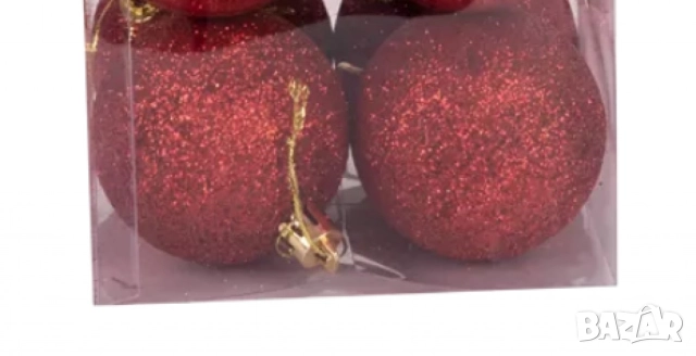 Комплект от 6 коледни топки за елха, снимка 6 - Декорация за дома - 51992268