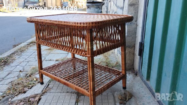 плетена ратанова маса, снимка 4 - Други стоки за дома - 43018997