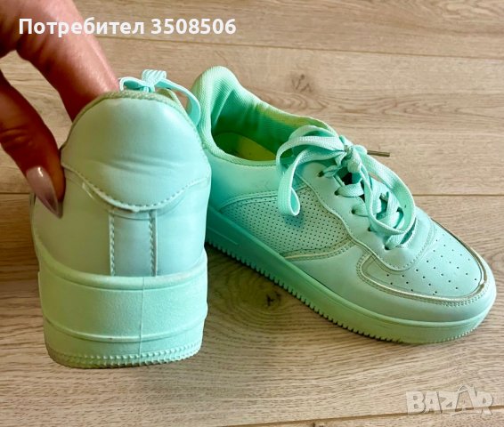 Сникърси в ментов цвят!, снимка 3 - Кецове - 38733134