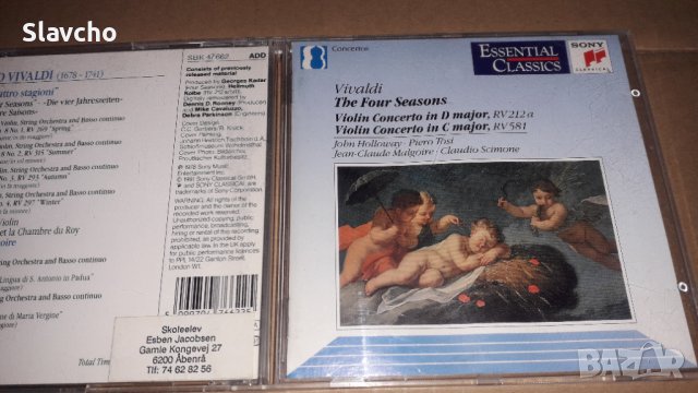 Диск на - Vivaldi: The Four Seasons;Violin Concerto in D Major,RV212a Violin Concerto in C Major, снимка 8 - CD дискове - 39487513