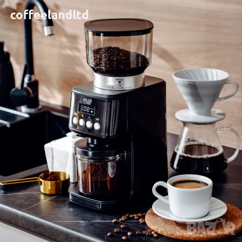 Кафемелачка с метални конусовидни ножове AD 4300, снимка 3 - Кафемашини - 48095830