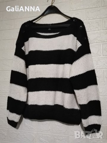 СТРАХОТНА БЛУЗА ОТ ПЛЕТИВО РАЕ 3XL, снимка 5 - Блузи с дълъг ръкав и пуловери - 43687435