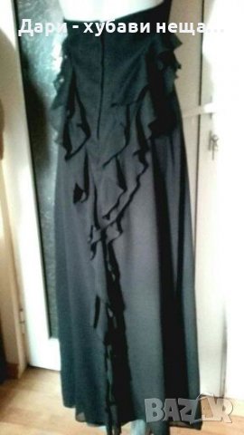 Прелестна дълга рокля от шифон и сатен🍀❤S,S/M❤🍀арт.4366, снимка 9 - Рокли - 37201121