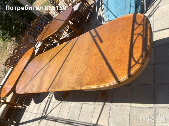 Трапезна маса със шест стола, снимка 6 - Маси - 52018076