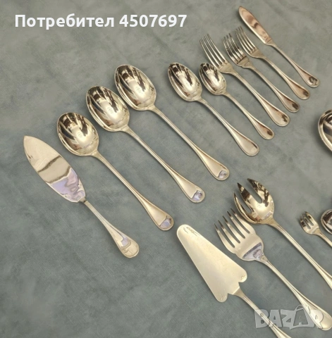 Луксозни Посребрени прибори за хранене Christofle Albi 126 Части., снимка 11 - Прибори за хранене, готвене и сервиране - 53056684