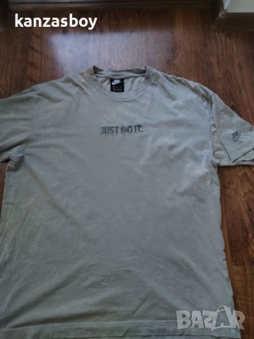 Nike Sportswear Just Do It Wash Tee Lt Smoke Grey - страхотна мъжка тениска М, снимка 7 - Тениски - 50899577