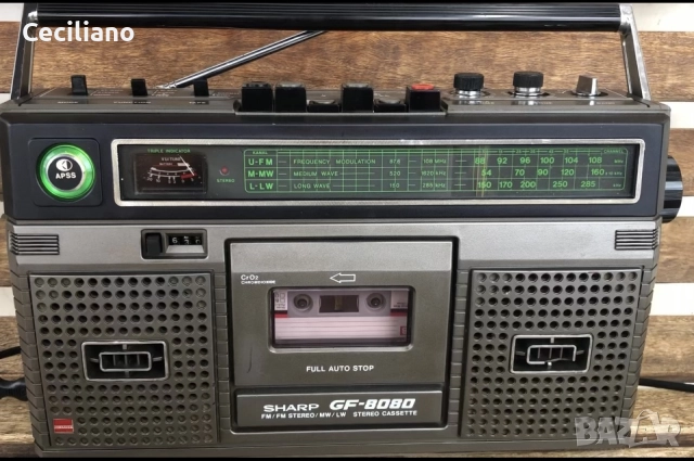 Радиокасетофон Sharpс GF-8080E, снимка 13 - Радиокасетофони, транзистори - 52676813