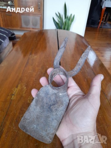 Старинна мотика,мотичка,прашулче #10, снимка 6 - Антикварни и старинни предмети - 38988369