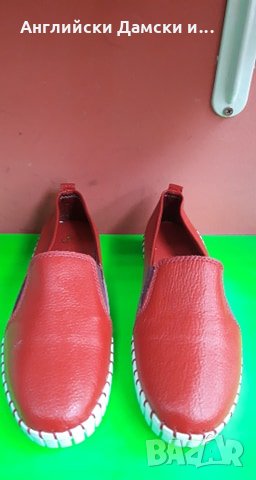 Английски дамски мокасини естествена кожа-2 цвята, снимка 6 - Дамски ежедневни обувки - 28412321