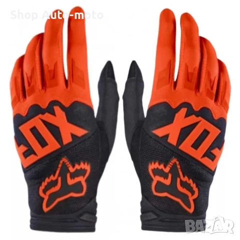 Мото ръкавици Automat – Черни с оранжево, Размери M, L, XL | За мотор, със защита и тъч скрийн
