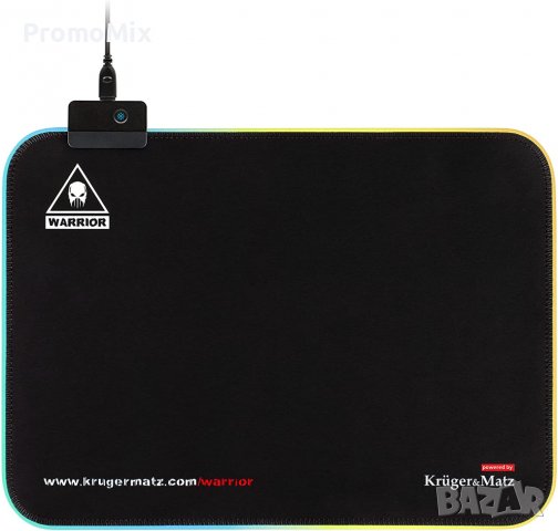 Подложка за мишка Kruger & Matz Warrior KM0766 LED 35х25см Геймпад, снимка 3 - Джойстици и геймпадове - 37833208
