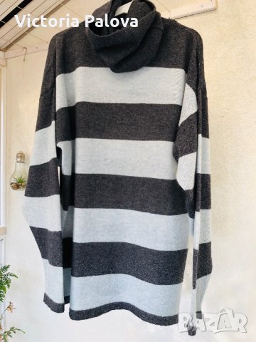 🇩🇪 Тънко вълнено модерно поло, снимка 1 - Блузи с дълъг ръкав и пуловери - 26791869
