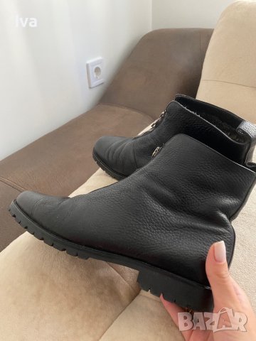 Дамски боти естествена кожа Joy Harper 39номер черни, снимка 2 - Дамски боти - 43347242