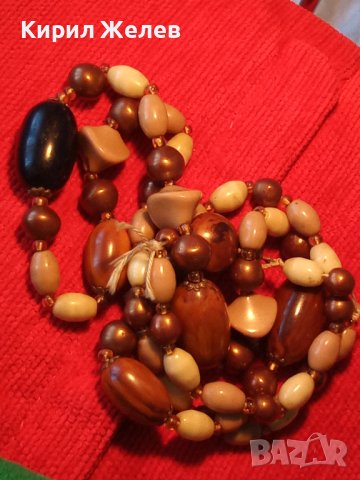 МНОГО СТАРА ОГЪРЛИЦА с ФАТУРАН - КЕХЛИБАР БАКЕЛИТ и МЪНИСТА МАЙСТОРСКА ИЗРАБОТКА РЕТРО КОЛИЕ 27960, снимка 3 - Антикварни и старинни предмети - 37094922