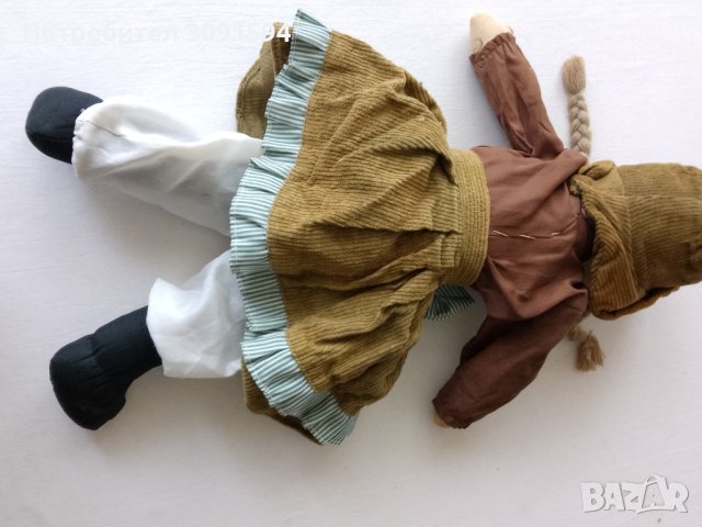 Стара колекционерска кукла тялото е парцалено главата е от  порцеланова, снимка 9 - Антикварни и старинни предмети - 43883426