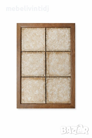 Пано от керамични плочки с дървена рамка