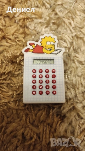 Калкулатор на Лиса Симпсън - Lisa Simpson Calculator, снимка 2 - Нумизматика и бонистика - 53358477