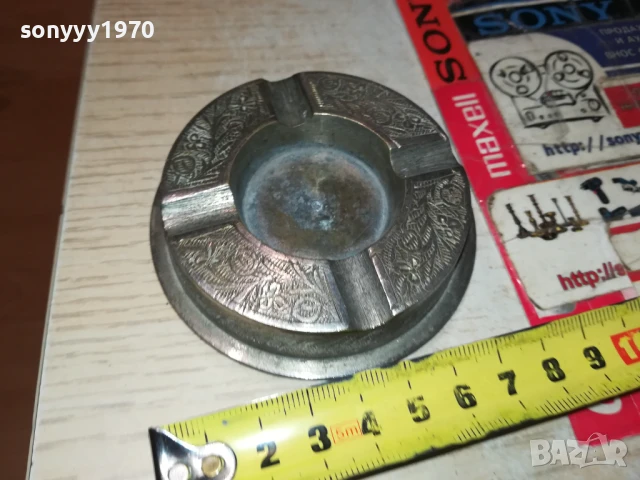 МЕТАЛЕН ПЕПЕЛНИК ОТ ГЕРМАНИЯ 2707251928, снимка 8 - Антикварни и старинни предмети - 51160084