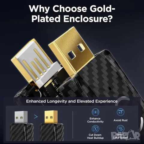 Безжичен Carplay адаптер и Android Auto безжичен адаптер, 2 в 1 Auto Car Play, снимка 4 - Аксесоари и консумативи - 49556111