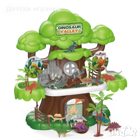 Детски комплект с Динозаври Джурасик на дърво , снимка 4 - Образователни игри - 52094198