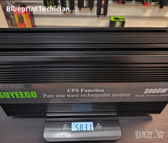 12V UPS 3000/6000W с пълна синусоида и 20А зареждане, снимка 6 - Друга електроника - 43192176