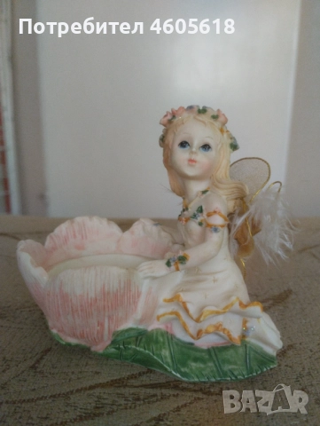 Ръчно рисувана фигурка горска фея, снимка 4 - Колекции - 52273564