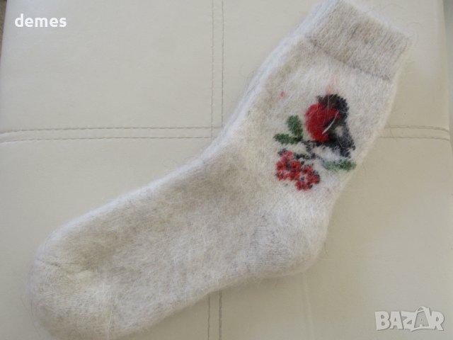 Плетени чорапи от прежда от Воронежка коза, Русия, 40-42, снимка 1 - Дамски чорапи - 43468146