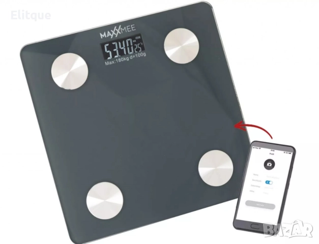 Дигитален кантар с анализ на тялото и Bluetooth свързаност, снимка 2 - Други стоки за дома - 52716437