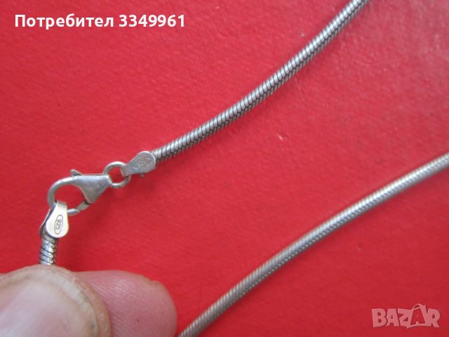 Уникална сребърна верижка ланец колие , снимка 5 - Колиета, медальони, синджири - 36622134