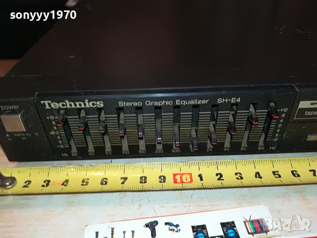 TECHNICS SH-E4 EQUALIZER-MADE IN JAPAN 2411221815, снимка 2 - Ресийвъри, усилватели, смесителни пултове - 38786738