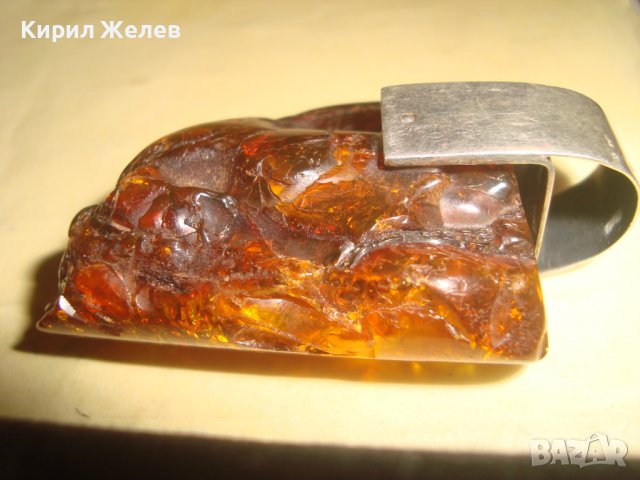 НАД 27000 ОБЯВИ - За ВСЕКИ по НЕЩО! ОГРОМЕН 100% НАТУРАЛЕН БАЛТИЙСКИ КЕХЛИБАР в СРЕБЪРЕН ОБКОВ 27199, снимка 7 - Колиета, медальони, синджири - 36827949