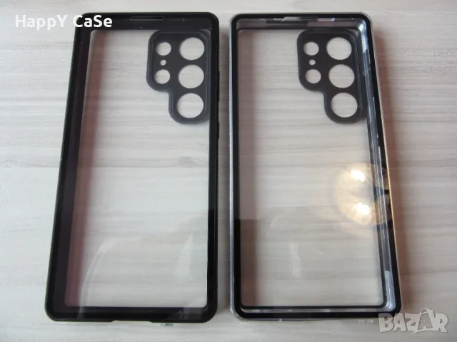 Samsung Galaxy S25 Ultra / S25+ / S25 / Двоен 360° магнитен кейс калъф с камера протектор, снимка 7 - Калъфи, кейсове - 48736561