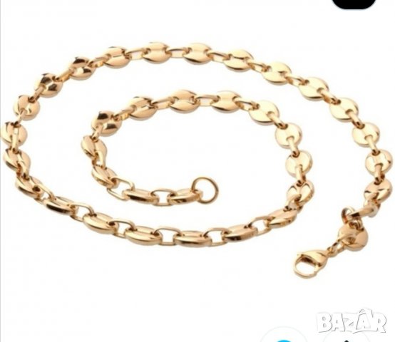 Стоманен синджир, снимка 4 - Колиета, медальони, синджири - 27502045