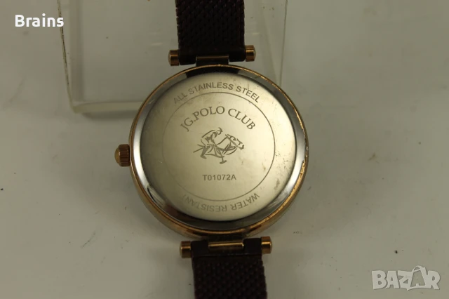Дамски Стоманен Кварцов Часовник JG. POLO CLUB, снимка 7 - Дамски - 50620545