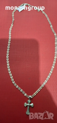 Сребърна верижка с висулка, снимка 8 - Колиета, медальони, синджири - 52808503