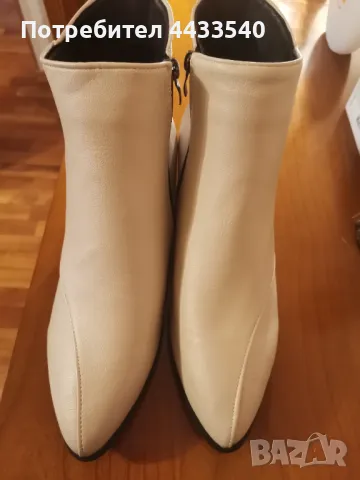 Дамски кожени боти, снимка 3 - Дамски боти - 49743219