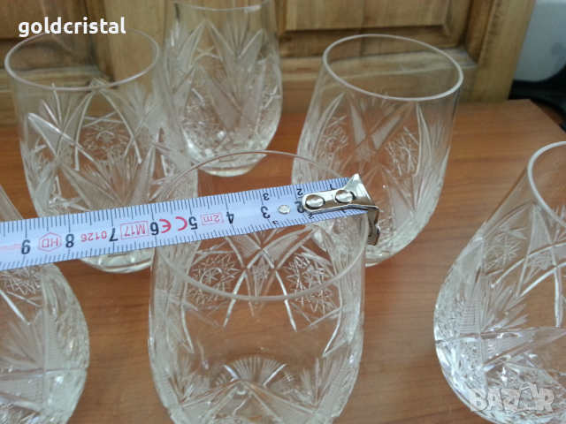 Кристални чаши, снимка 15 - Антикварни и старинни предмети - 35858464